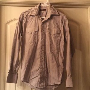Stetson, pearl snap, Western style shirt